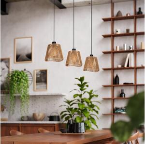Eglo 44073 - Lampadario a sospensione con filo LAVISTER 3xE27/60W/230V marrone