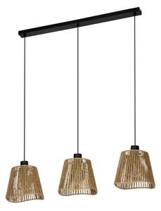 Eglo 44073 - Lampadario a sospensione con filo LAVISTER 3xE27/60W/230V marrone