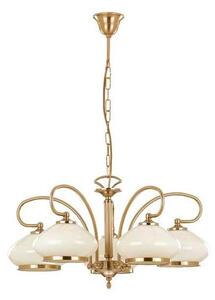 Lampadario a sospensione con catena ASTORIA 5xE27/15W/230V oro