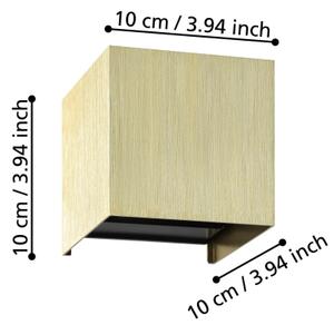 Eglo 901091 - Applique a LED VALMONTONE 2xLED/1,5W/230V 3000K oro
