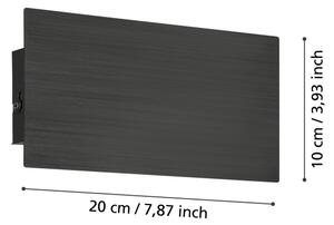 Eglo 901197 - Applique a LED TALAMELLO LED/6W/230V 3000K nero