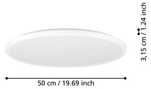 Eglo 901473 - LED RGBW Lampada dimmerabile da esterno ROVITO-Z 16,8W/230V diametro 50 cm IP44 bianco