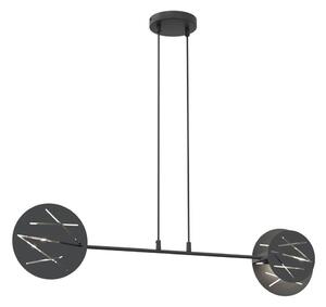 Lampadario a sospensione con filo XOTIC 2xE27/15W/230V nero