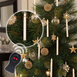 Konstsmide Christmas Candele LED per albero senza fili 16 cm set da 10