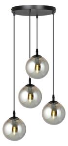 Lampadario a sospensione con filo COSMO 4xE14/10W/230V diametro 40 cm nero/grigio