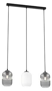 Lampadario a sospensione con filo VERDI 3xE27/15W/230V nero/grigio/bianco