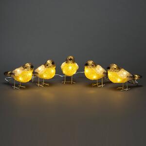 Konstsmide Christmas Figure luminose LED uccelli da esterni, set 5x