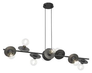 Lampadario a sospensione con filo TOKEN 8xE27/15W/230V nero