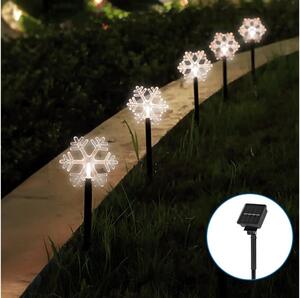 Aigostar - LED Solare Natale chiaro LED/0,054W/1,2V 1m IP65 bianco freddo