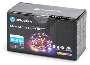 Aigostar - Catena LED solare LED/8 funzioni 12m IP65 multicolore
