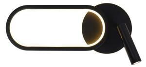 Applique a LED MONET LED/13W/230V + LED/2W 3000/4000/6000K nero