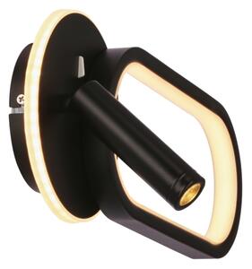 Applique a LED MONET LED/13W/230V + LED/2W 3000/4000/6000K nero