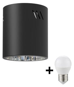 Faretto LED GEORGE 1xE27/6W/230V diametro 11 cm nero
