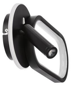 Applique a LED MONET LED/13W/230V + LED/2W 3000/4000/6000K nero