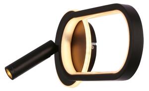 Applique a LED MONET LED/13W/230V + LED/2W 3000/4000/6000K nero