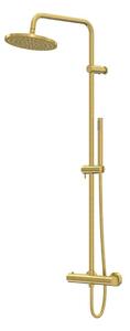 Steinberg 340 - Set doccia con termostato, diametro 22 cm, oro spazzolato 340 2721 BG