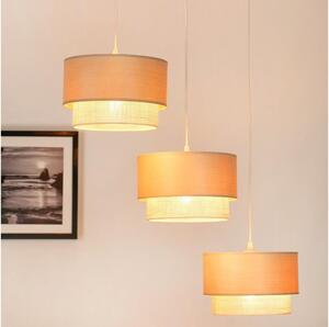 Brilagi - Lampadario a cavo ARIZONA BOHO 3xE27/15W/230V beige/bianco