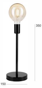 Lampada da tavolo ASTRID 1xE27/60W/230V nero lucido