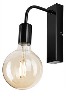 Applique ASTRID 1xE27/60W/230V nero lucido