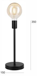 Lampada da tavolo ASTRID 1xE27/60W/230V opaco nero