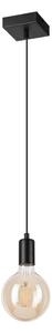 Lampadario a sospensione con filo ASTRID 1xE27/60W/230V opaco nero