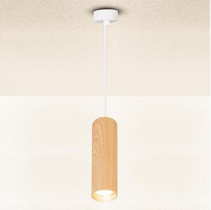 Brilagi - Lampadario a sospensione con filo SELE 1xGU10/30W/230V bianco/decorazioni in rovere