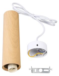 Brilagi - Lampadario a sospensione con filo SELE 1xGU10/30W/230V bianco/decorazioni in rovere