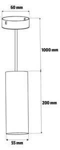 Brilagi - Lampadario LED dimmerabile a sospensione su cavo SELE 1xGU10/4,8W/230V nero/oro
