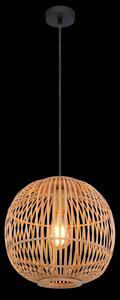 Globo Lampada a sospensione Hildegard in bambù, Ø 30 cm