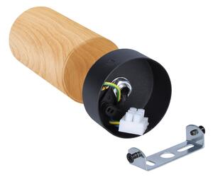 Brilagi - Faretto SELE 1xGU10/30W/230V nero/decorazioni in rovere