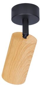 Brilagi - Faretto SELE 1xGU10/30W/230V nero/decorazioni in rovere