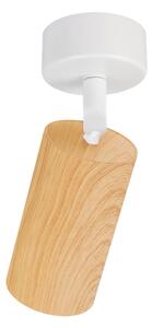 Brilagi - Faretto SELE 1xGU10/30W/230V bianco/decorazioni in rovere