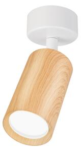 Brilagi - Faretto SELE 1xGU10/30W/230V bianco/decorazioni in rovere