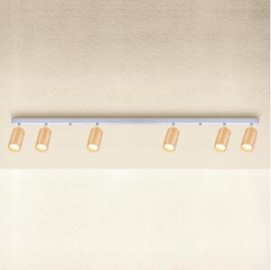 Brilagi - Faretto SELE 6xGU10/30W/230V bianco/decorazioni in rovere
