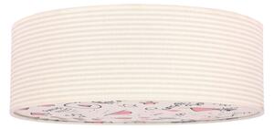 Plafoniera per bambini KIDDY 2xE27/40W/230V beige/rosa