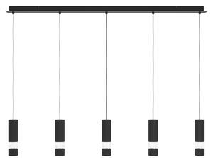 Eglo 39706 - Lampadario LED a sospensione con filo BERNABETA 5xGU10/4,6W/230V nero