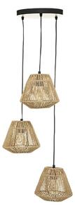 Atmosphera - Lampadario a sospensione con filo JILY 3xE27/40W/230V iuta