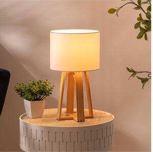 Atmosphera - Lampada da tavolo MOLU 1xE27/25W/230V pino/bianco