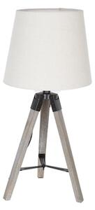 Atmosphera - Lampada da tavolo RUNO 1xE27/25W/230V legno/bianco