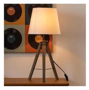 Atmosphera - Lampada da tavolo RUNO 1xE27/25W/230V legno/bianco