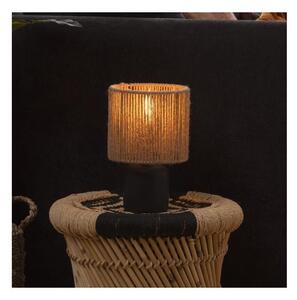 Atmosphera - Lampada da tavolo KOBY 1xE14/40W/230V canapa/nero