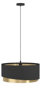 Eglo 39926 - Lampadario a sospensione con filo MANDERLINE 1xE27/40W/230V nero/oro