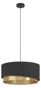 Eglo 39926 - Lampadario a sospensione con filo MANDERLINE 1xE27/40W/230V nero/oro
