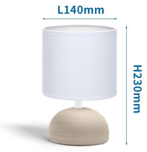 Aigostar - Lampada da tavolo 1xE14/40W/230V beige/bianco
