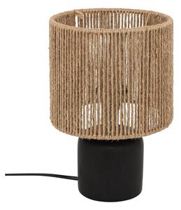 Atmosphera - Lampada da tavolo KOBY 1xE14/40W/230V canapa/nero