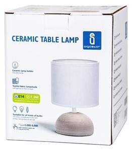 Aigostar - Lampada da tavolo 1xE14/40W/230V beige/bianco