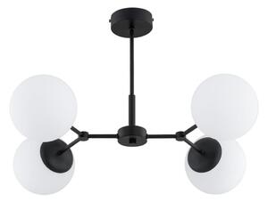 Lampadario a sospensione con supporto rigido FOTON 4xE14/10W/230V nero