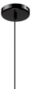 Lampadario a sospensione con filo HARMA 1xE27/15W/230V diametro 25 cm bianco/nero