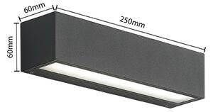 Arcchio Lengo applique LED CCT 25cm 1 luce grafite
