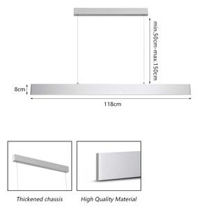 Brilagi - Lampadario a sospensione con filo LED dimmerabile SLIMLINE LED/40W/230V 3000-6000K argento + +TC